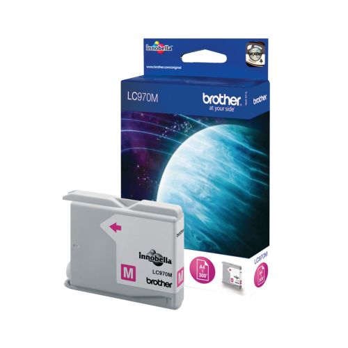 BROTHER MFC/DCP-135/150C/235C/260C Cartucho Magenta (300 pag.) , Brother , BROLC970M , 4977766648516